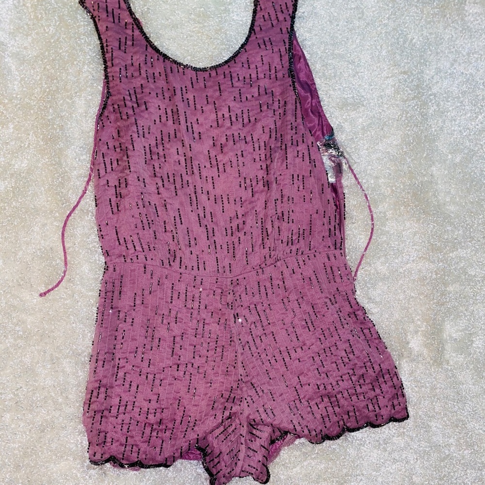 Free people beaded romper NWT